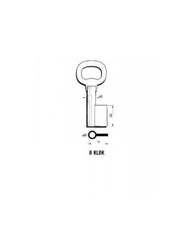 Key blank X X X X 8KLDK