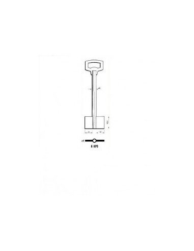 Key blank X X X X 6KPO