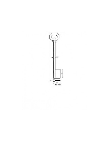 Key blank X X X X 6,5KLSR