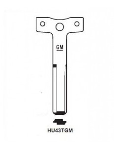 Key blade X X HU43TGM X