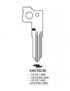 Key blade X X VAC102-BI X