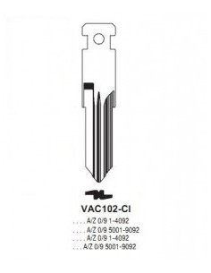 Key blade X X VAC102-CI X
