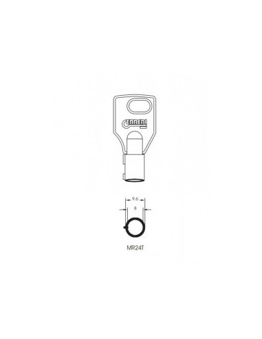 Key blank MR24T