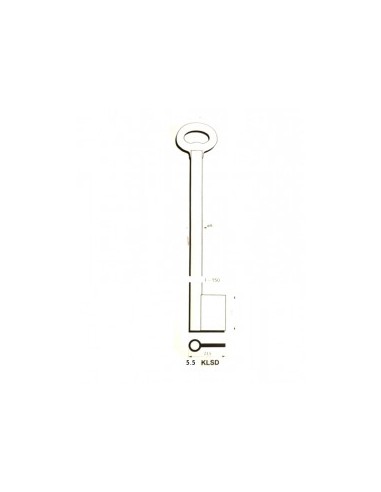 Key blank X X X X 5,5KLSD