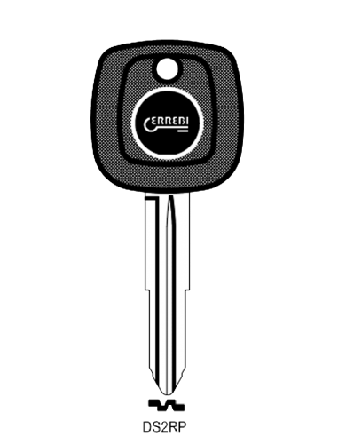 Transponder key shell T00DS2RP