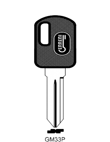 Transponder key shell T00GM33P