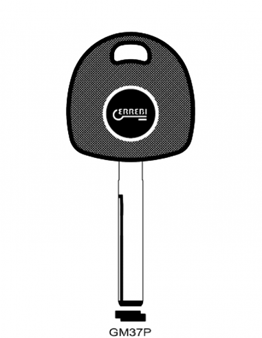 Transponder key shell T00GM37P