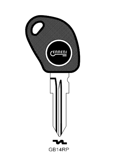 Transponder key shell T00GB14RP