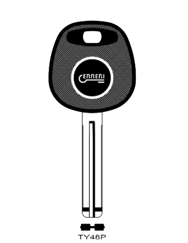Transponder key shell T00TY48P