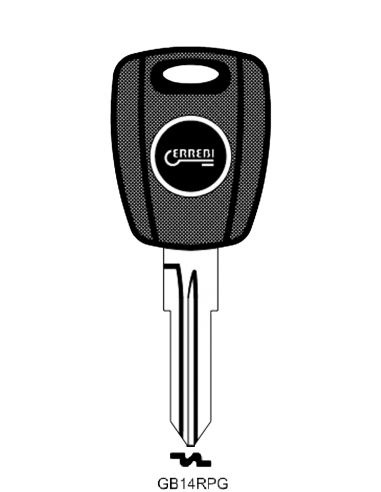 Transponder key shell T00GB14RPG