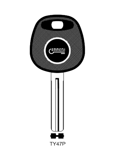 Transponder key shell T00TY47P