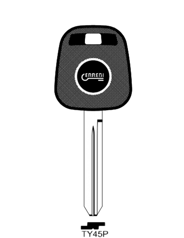 Transponder key shell T00TY45P