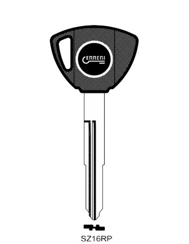 Transponder key shell T00SZ16RP