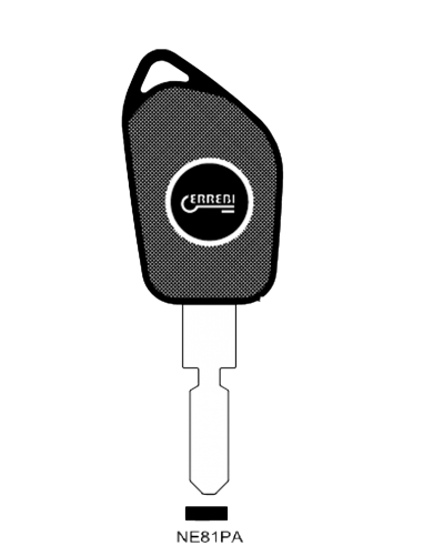 Transponder key shell T00NE81PA
