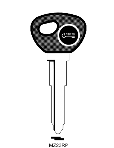 Transponder key shell T00MZ23RP
