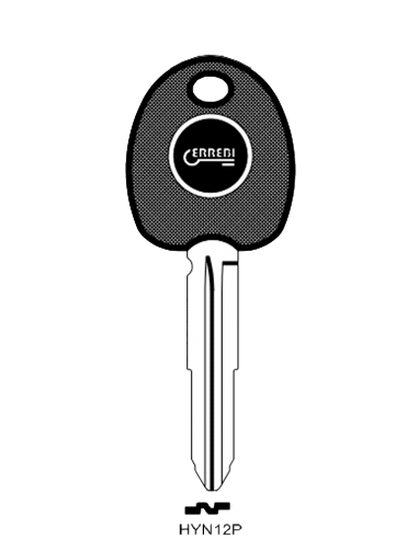 Transponder key shell T00HYN12P