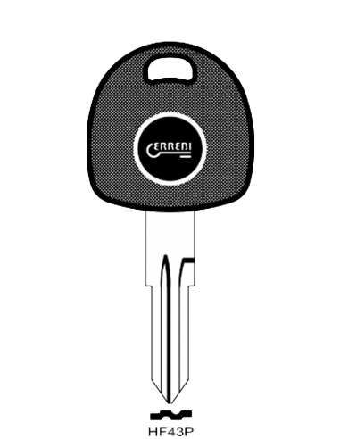 Transponder key shell T00HF43P