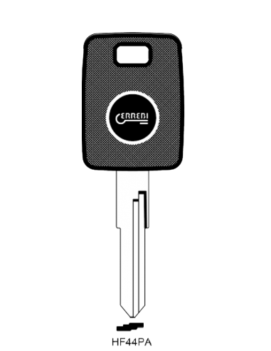 Transponder key shell T00HF44PA