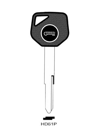 Transponder key shell T00HD61P