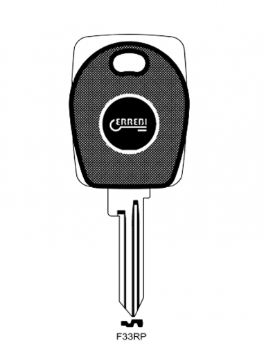 Transponder key shell T00F33RP