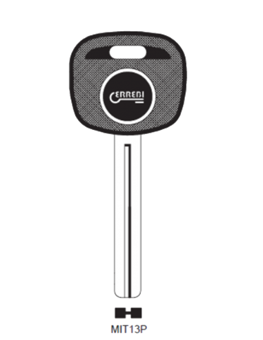 Transponder key shell T00MIT13P