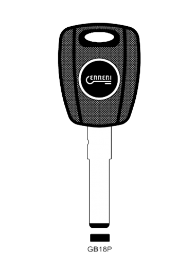 Transponder key shell T00GB18PN BLACK