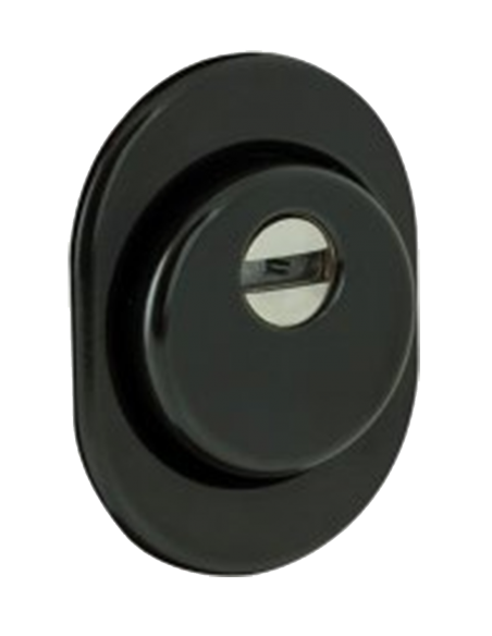 Euro cylinder cover (armoured) Mottura Defender 94KITNC Black