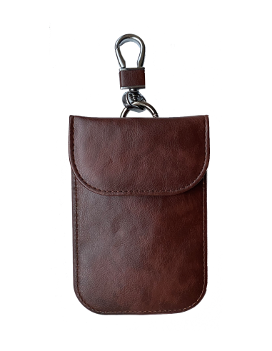 Keyless signal blocker wallet brown