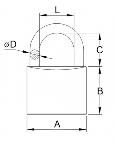 Padlock Ifam Start 70