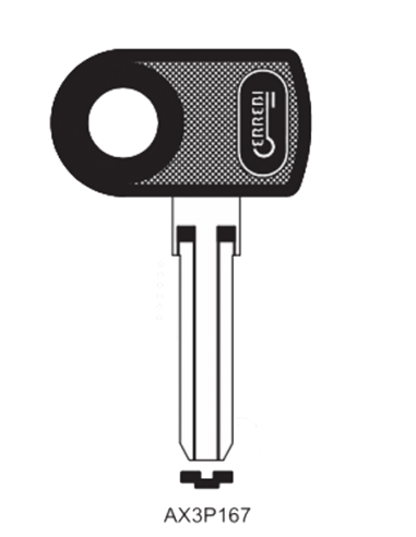 Key blank AX3P167