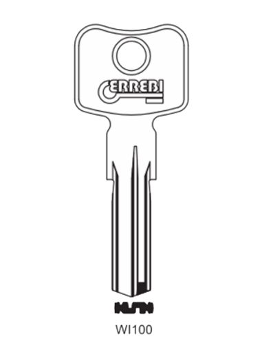 Key blank WI100
