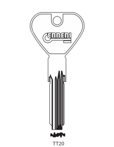 Key blank TT20