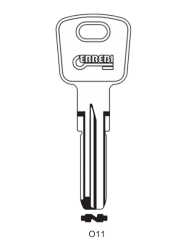 Key blank O11