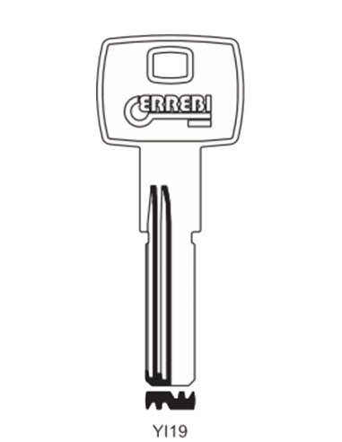 Key blank YI19