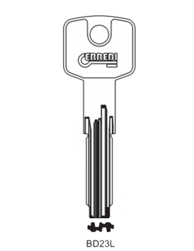 Key blank BD23L