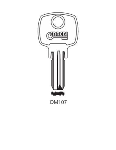 Key blank DM107