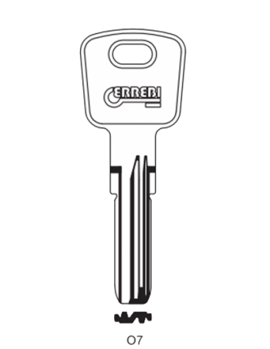 Key blank O7