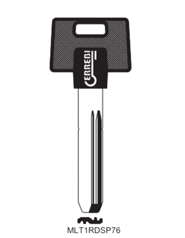 Key blank MLT1RDSP76
