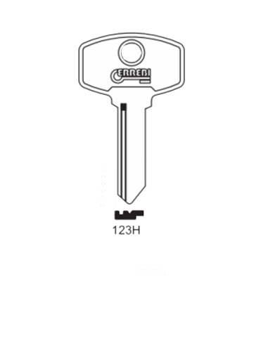 Key blank 123H