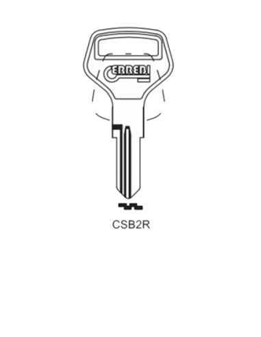 Key blank CSB2R