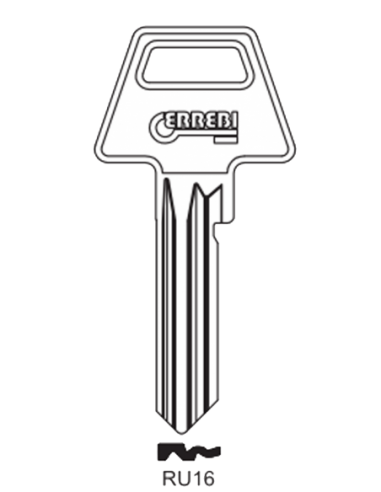 Key blank RU16