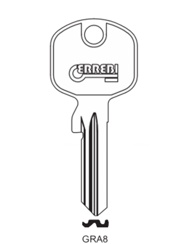 Key blank GRA8