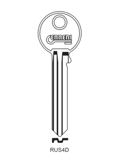 Key blank RUS4D