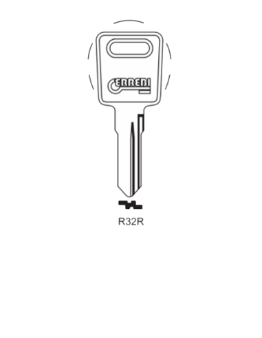 Key blank R32R