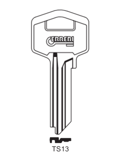 Key blank TS13