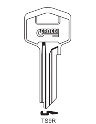 Key blank TS9R