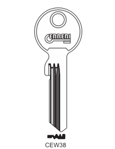 Key blank CEW38