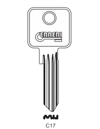 Key blank C17