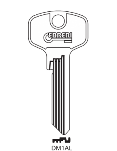 Key blank DM1AL