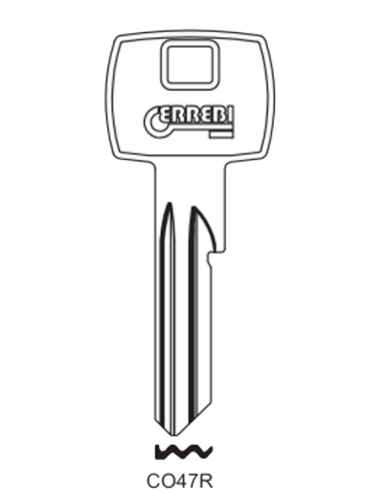 Key blank CO47R